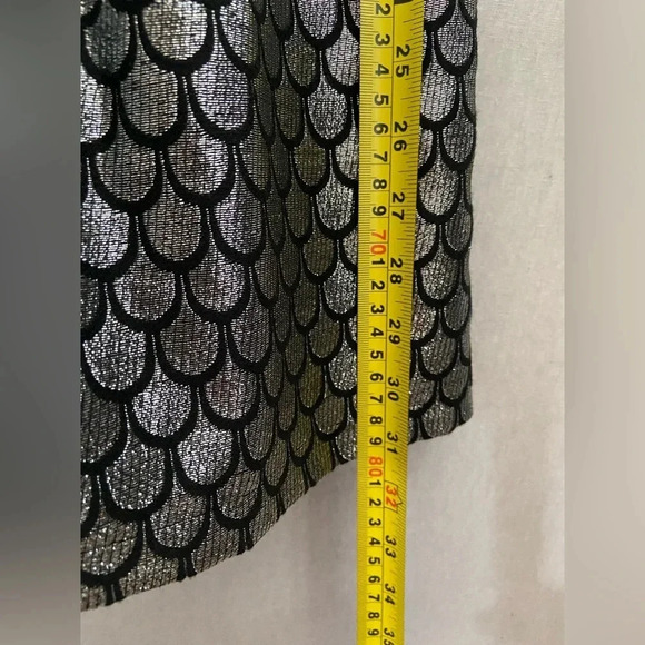 Miu Miu silver  scallop party sleeveless pleated mini dress Sz S - Picture 14 of 17